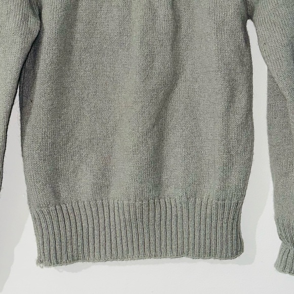 Jean Paul Germain 100% Shetland Wool Sweater (LG) | 100% Laine | Pullover | Gray - Picture 3 of 5